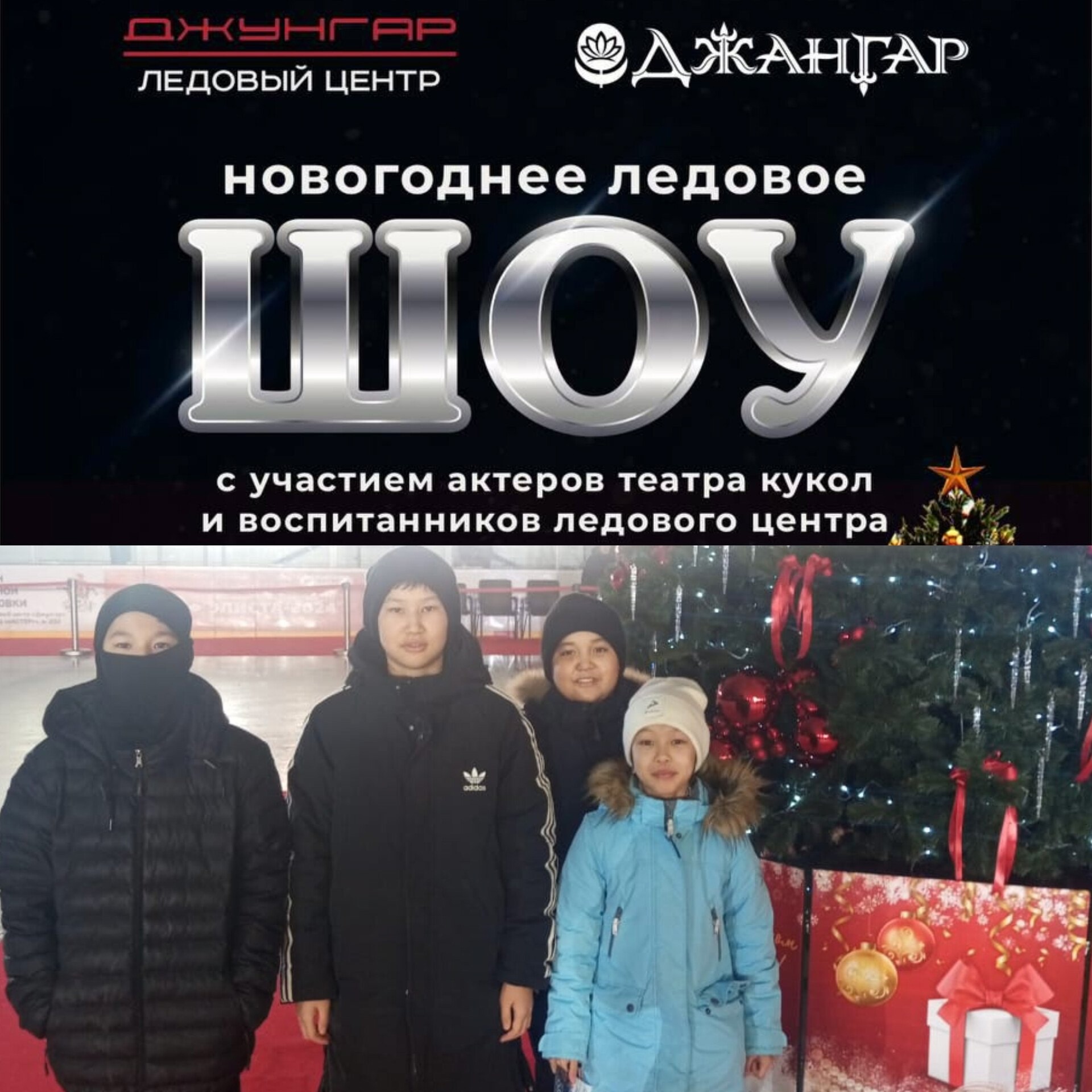 новогоднее ледовое шоу.