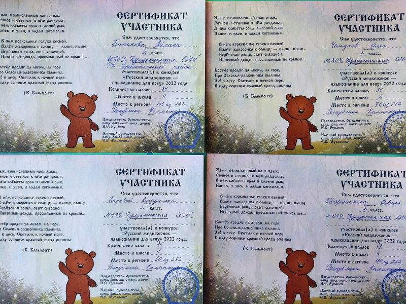 «Русский медвежонок — языкознание для всех».
